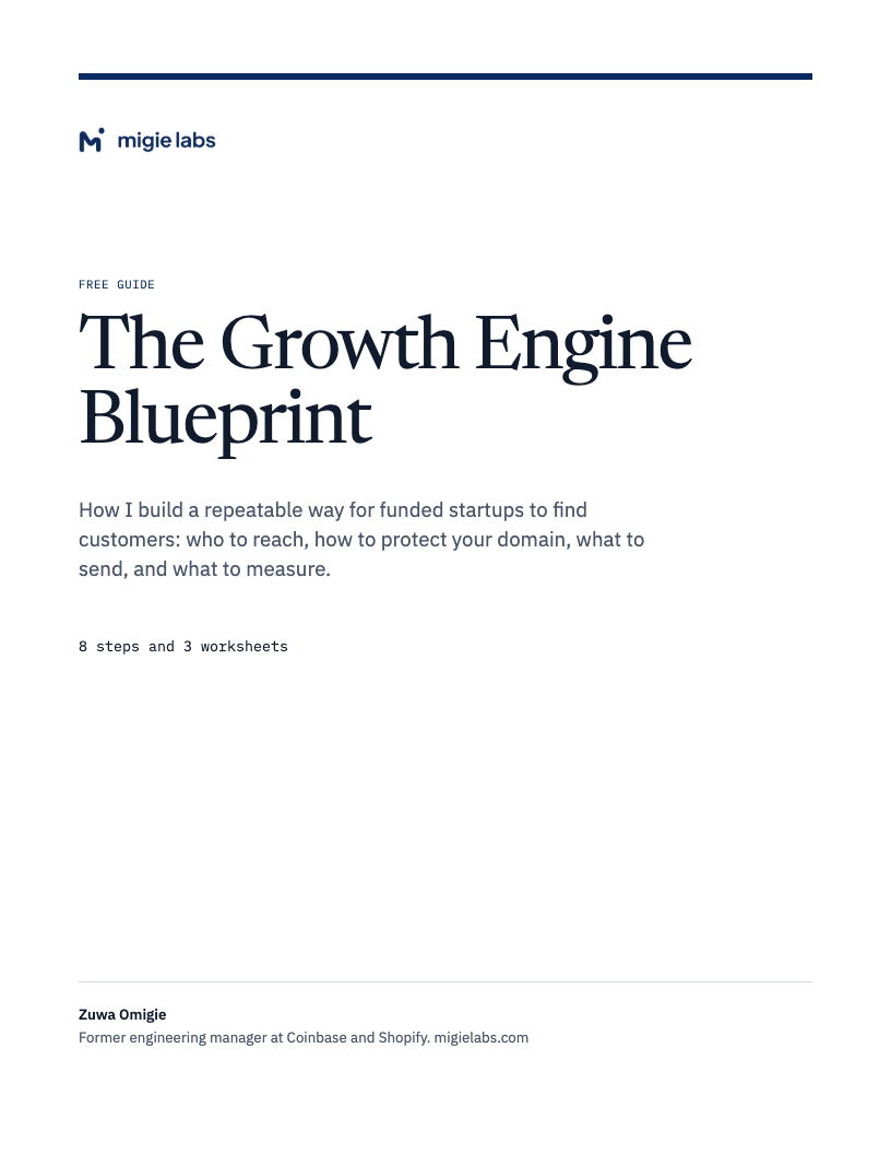 The cover of the Growth Engine Blueprint PDF